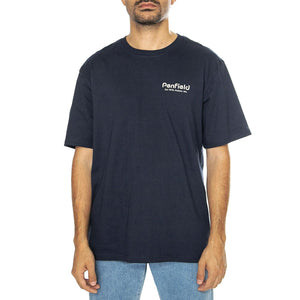 Hudson Script T-Shirt Navy Blazer - Maglietta Girocollo Uomo Blu PFD0349-203  PENFIELD 