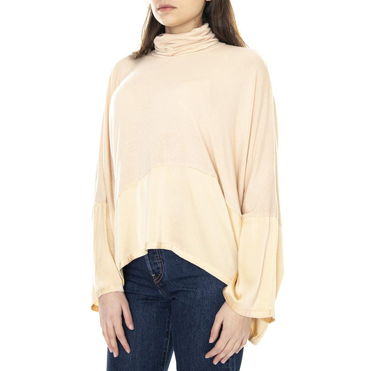 021SD64005 - Maglietta Dolcevita Collo Alto Donna Nocciola 021SD64005 -S3350 . ALESSIA SANTI 