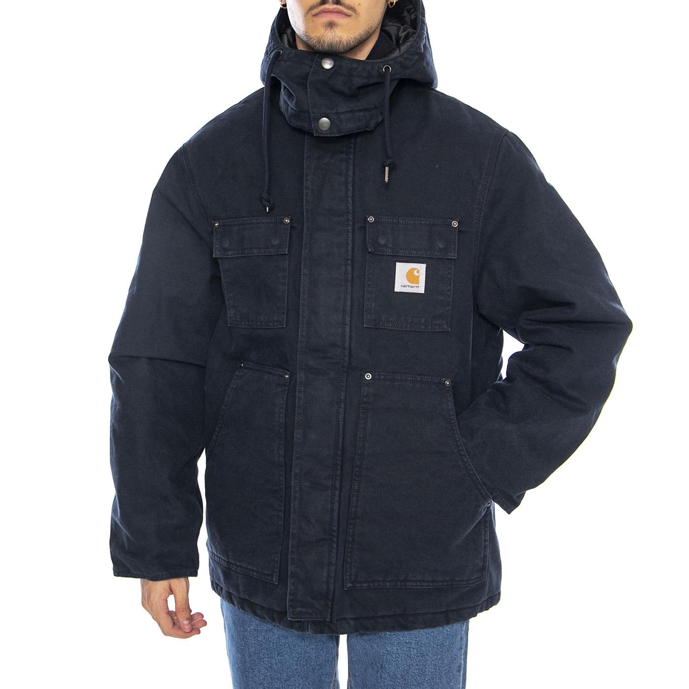 Ambel Coat Deep Night / Deep Night - Giacca con Cappuccio Uomo Blu I035616.3B306  CARHARTT WIP 