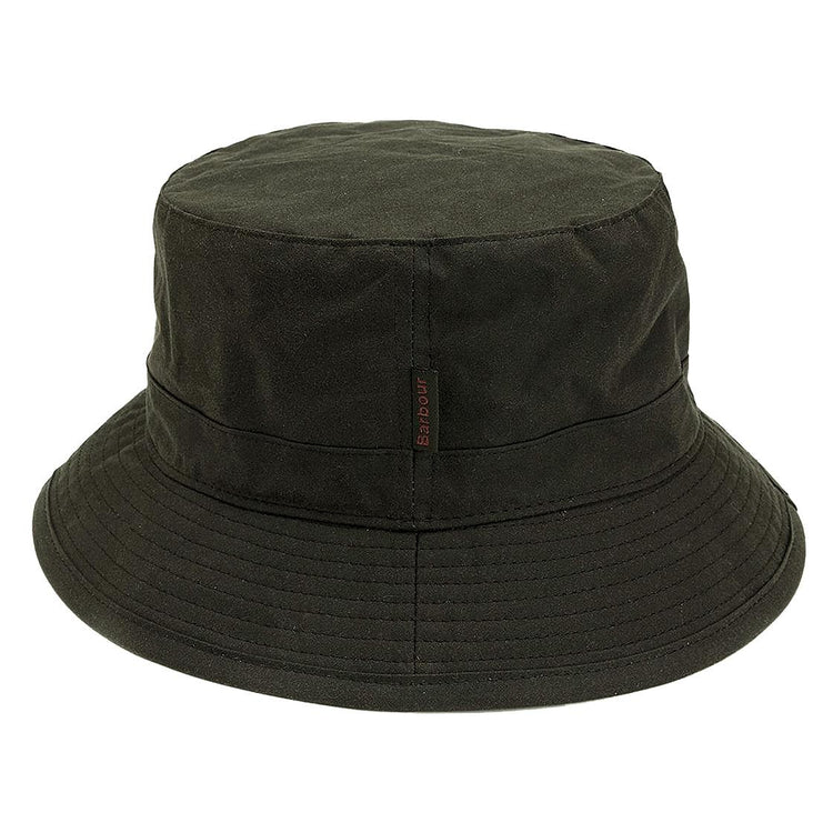 Wax Sport Hat Olive - Cappellino da Pescatore Marrone FW22-MHA0001-OL71 . BARBOUR 