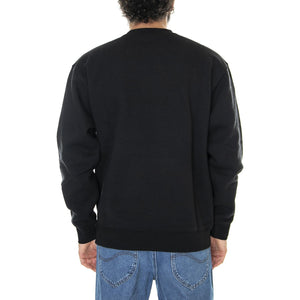 Established Works Bold Crew Fleece Black - Felpa Girocollo Uomo Nera 112480122-BLKe  OBEY 