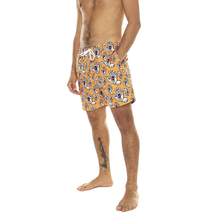Hands All Over Apricot - Costume da Bagno Uomo Multicolore SCA-SHR-5042  SANTA CRUZ 