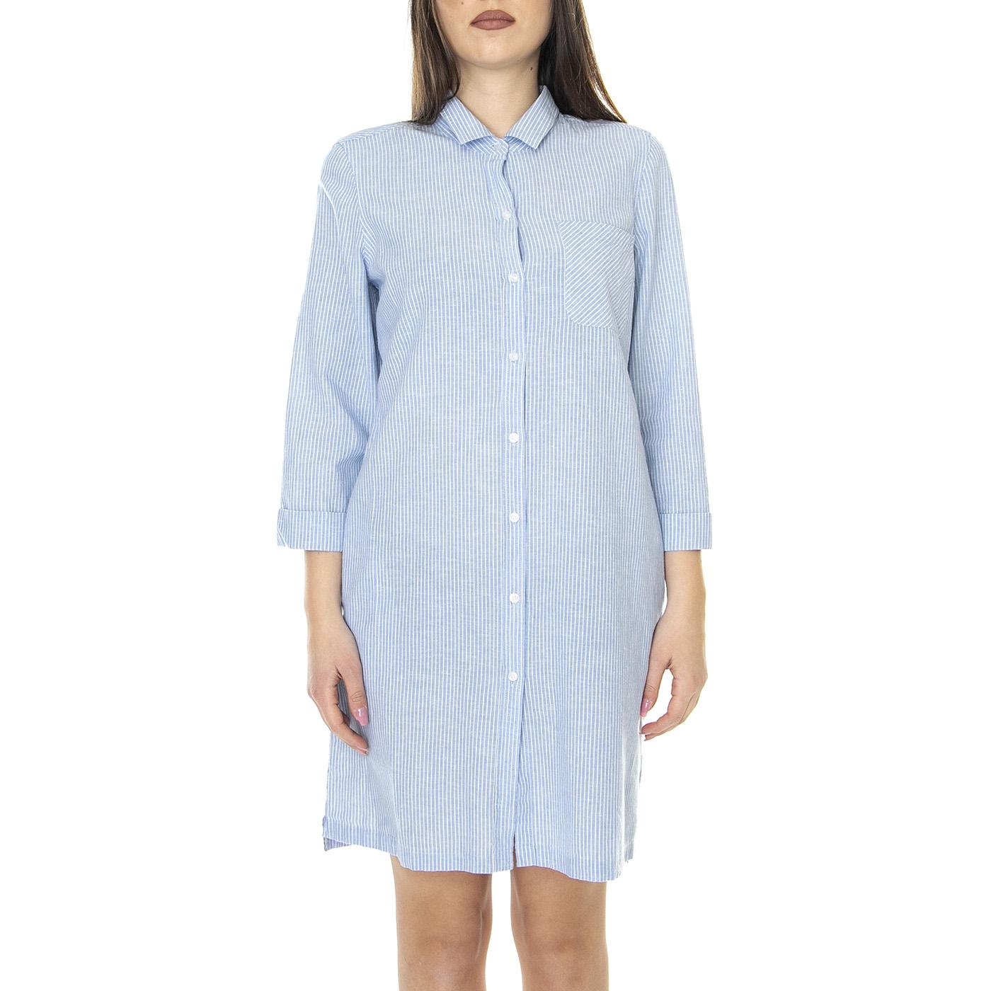W' Seaglow Dress Chambray Stripe - Abito Chemisier Donna Blu LDR0420-BL23-SS23  BARBOUR 