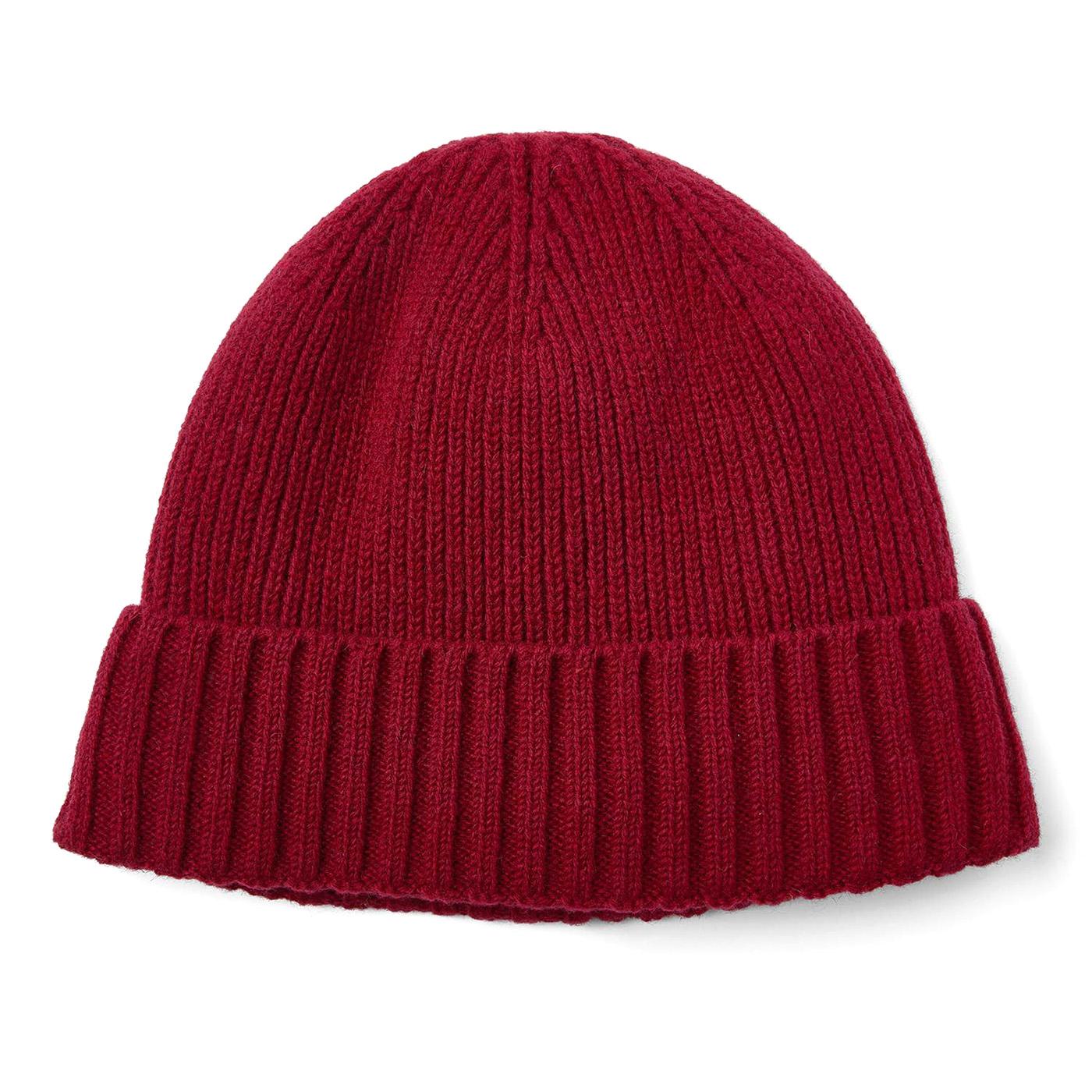 Carlton Beanie Cranberry - Cappellino a Cuffia Bordeaux MHA0449-RE75-FW23  BARBOUR 