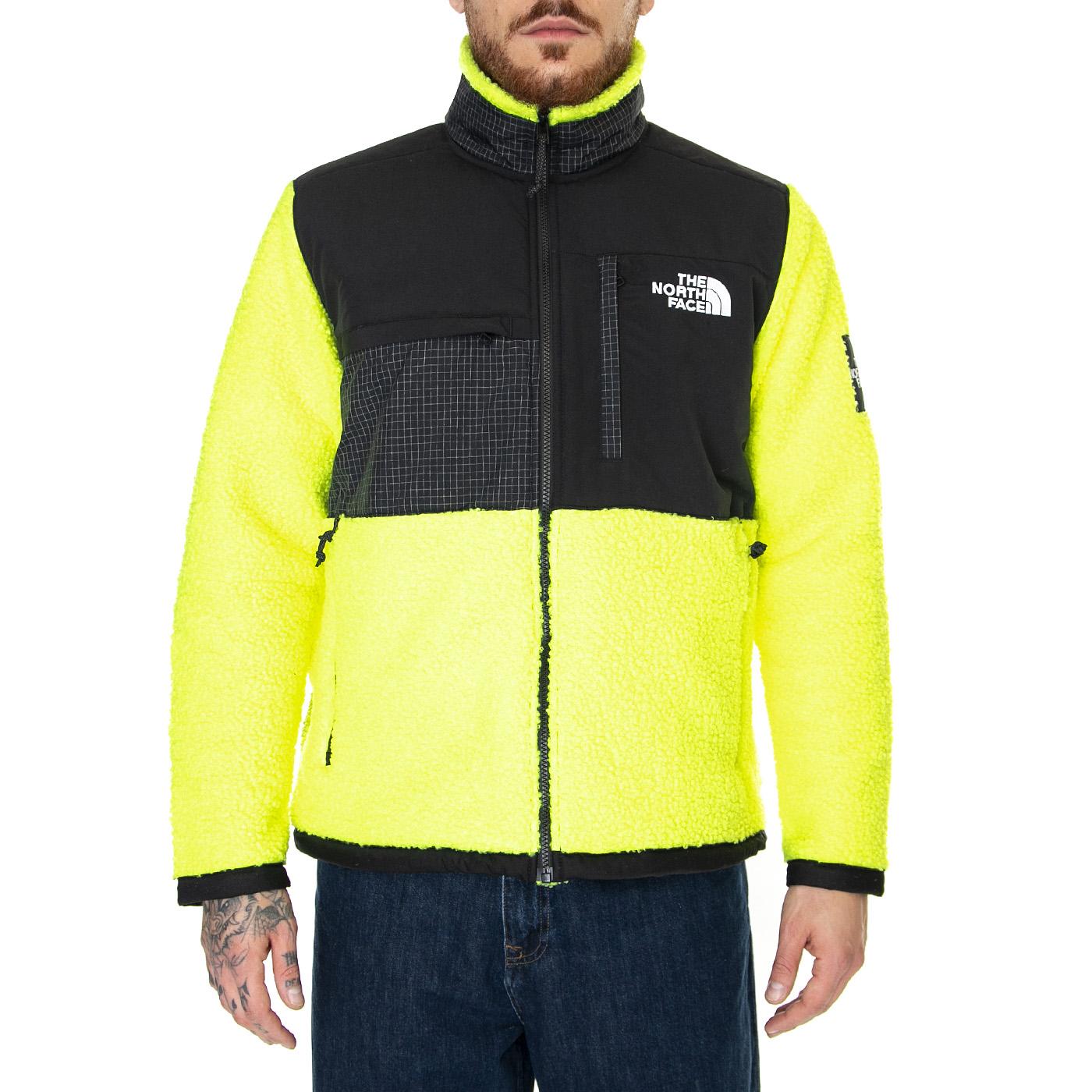 M Seasonal Denali Jacket Led Yellow - Giacca Uomo Gialla / Nera NF0A7X328NT1  THE NORTH FACE 