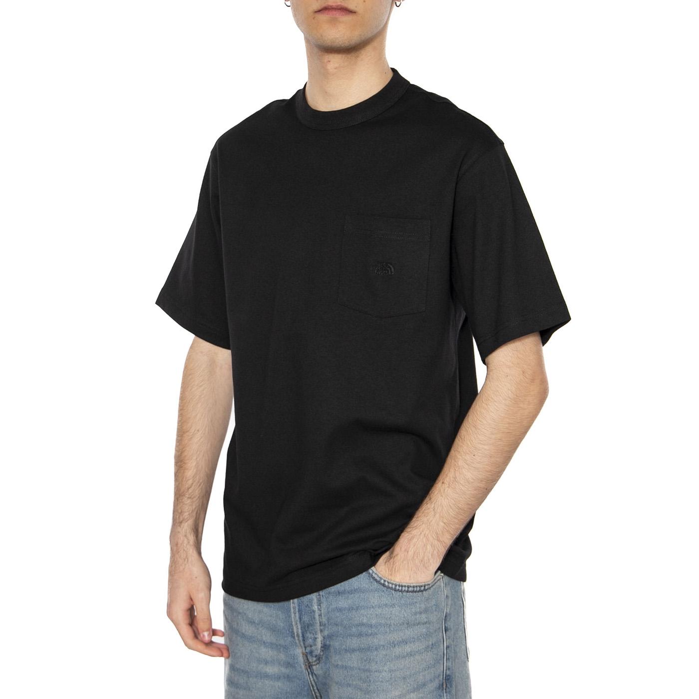 Men's SS Dome Relaxed Pocket Tee - Maglietta Girocollo Uomo Nera NF0A8C3PJK31  THE NORTH FACE 
