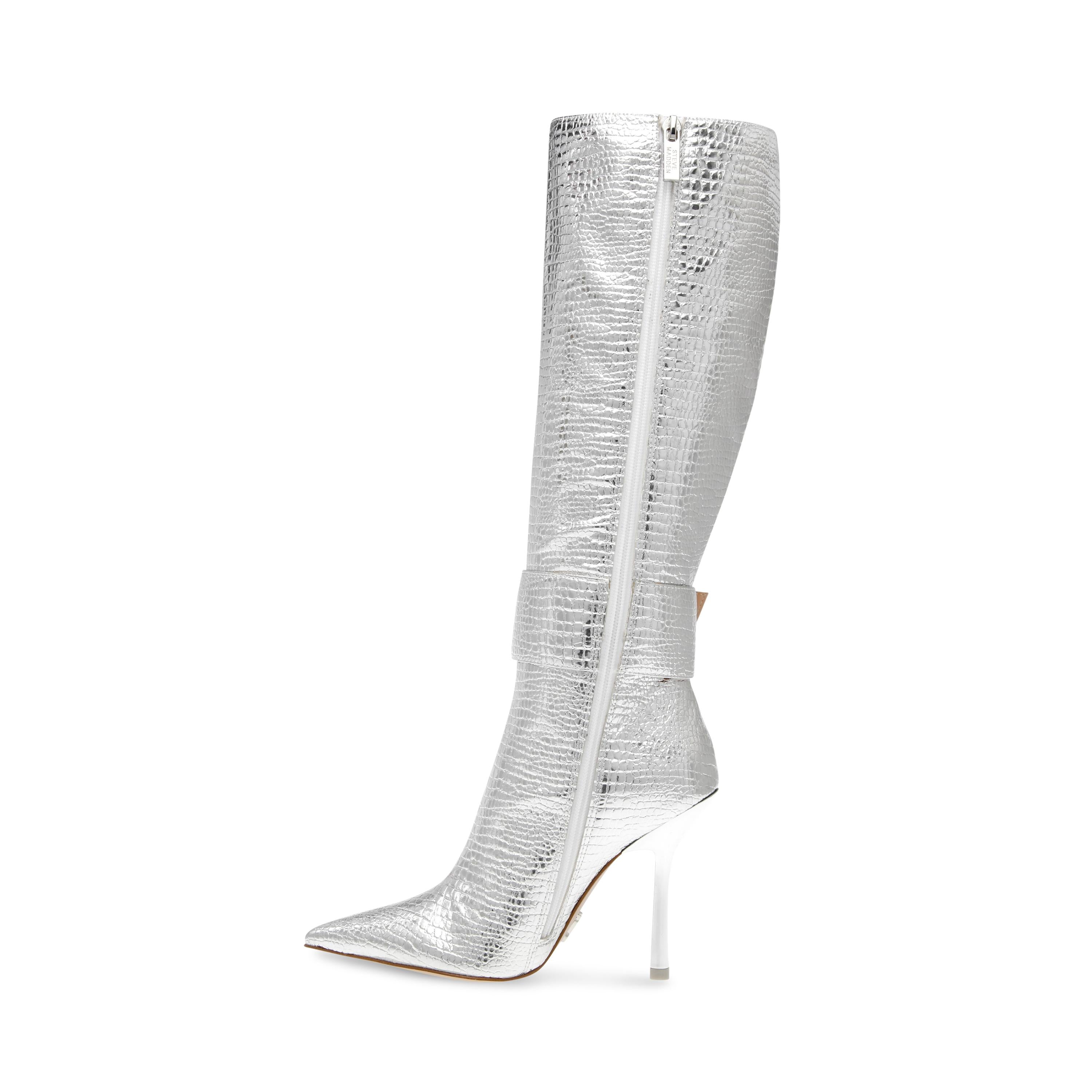 Priyanka Silver Croco - Stivali Donna Argento SMSPRIYANKA-393  STEVE MADDEN 