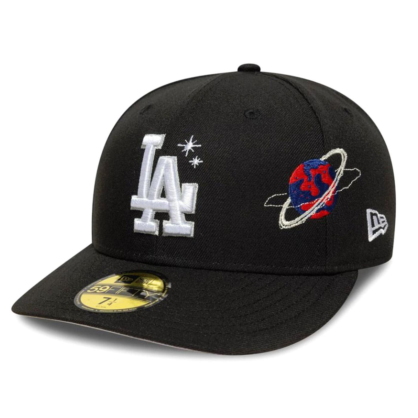 Planet Icon 59FIFTY Los Angeles Dodgers Black - Cappellino Nero 60758941 BLK NEW ERA 