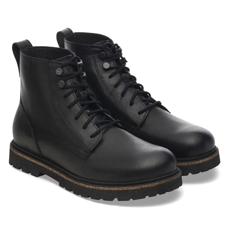 Highwood Lace Mid Men black, Natural Leather - Stivaletti Uomo Neri 1028223  BIRKENSTOCK 