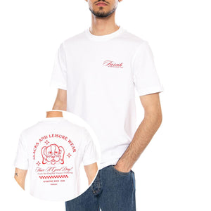 BYRON GRAPHIC SS - Maglietta Girocollo Uomo Bianca F4KSG040 104 FARAH 