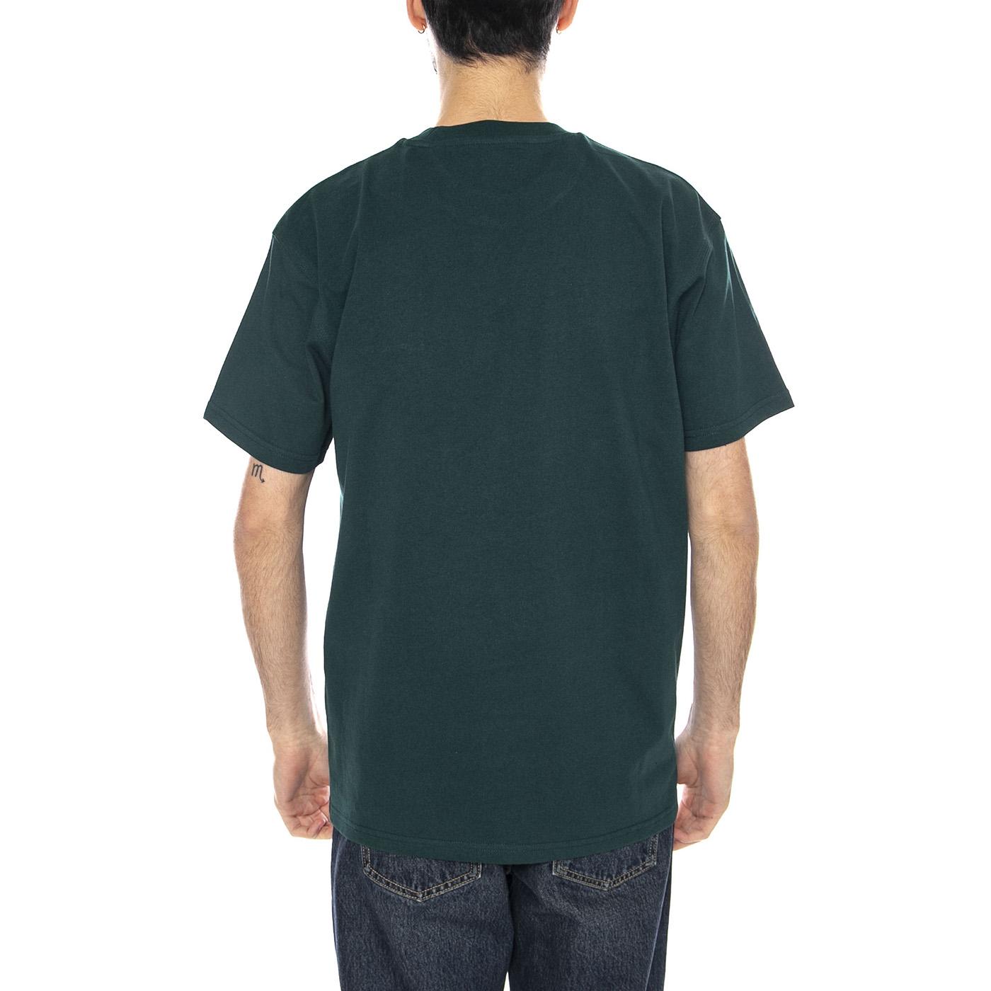 S/S American Script Maglietta -- Maglietta Uomo Dark Fir I029956.05AXX . CARHARTT WIP 