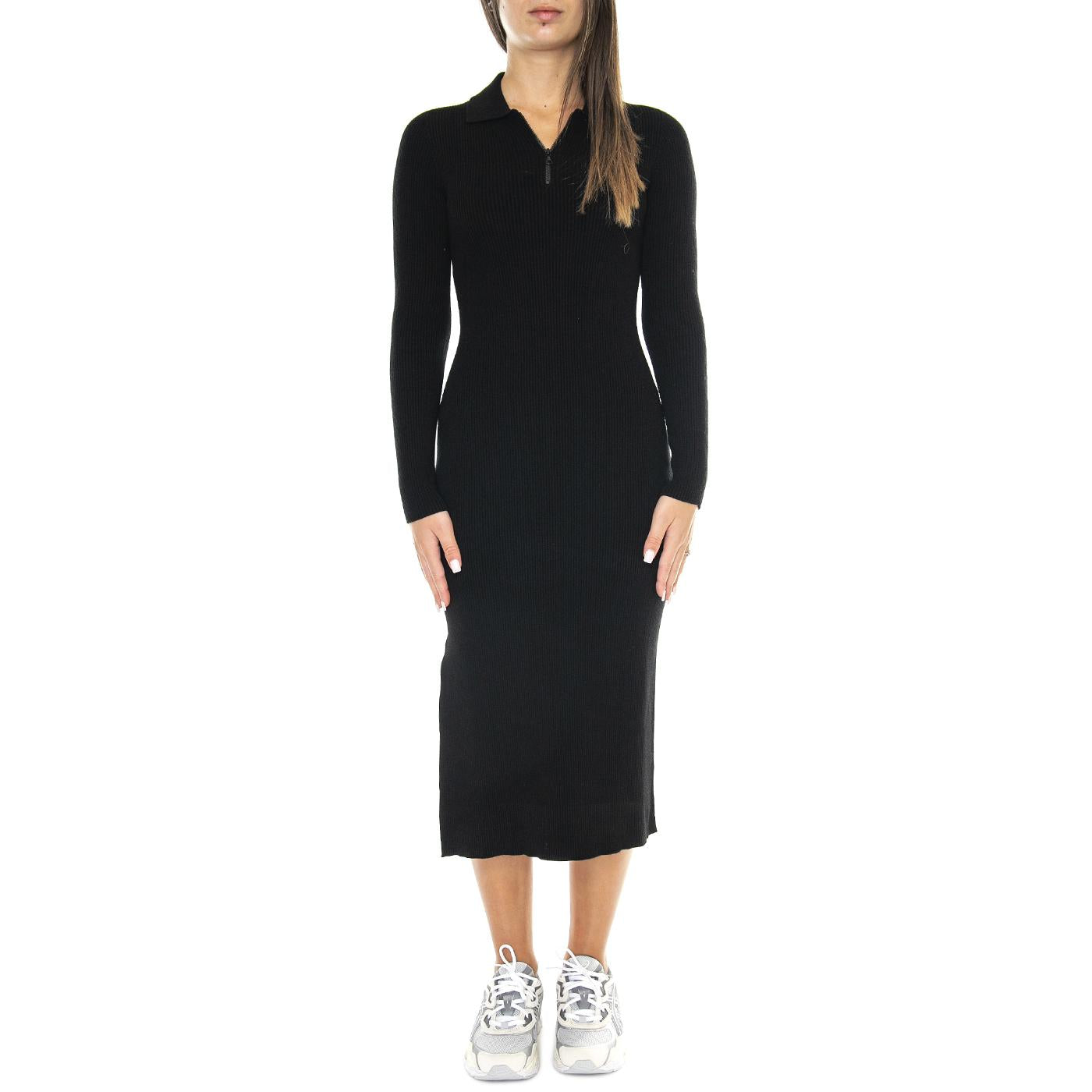 Abitino EF0632-031 - Vestito Donna Nero EF0632-031  LACOSTE 