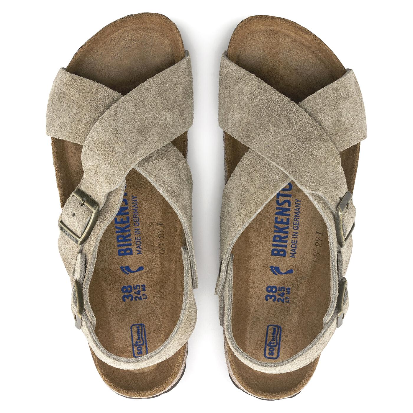 Tulum SFB Taupe Suede Leather - Sandali Donna Grigi 1024110  BIRKENSTOCK 
