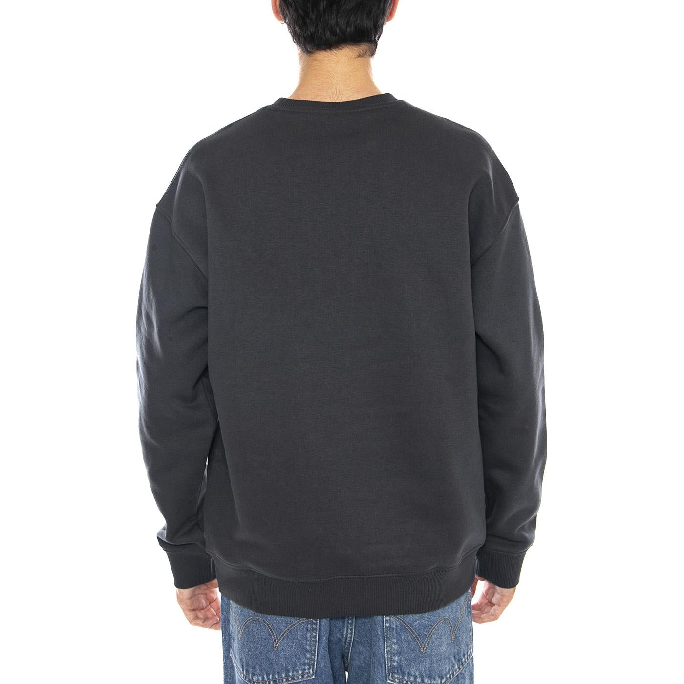 Workwear SWS Washed Black Sweat - Felpa Girocollo Uomo Nera 112372312  LEE 