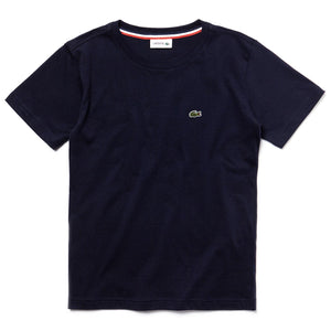 Basic Tee 166 Blue - Maglietta Girocollo Bambina Blu TJ1442-166  LACOSTE 