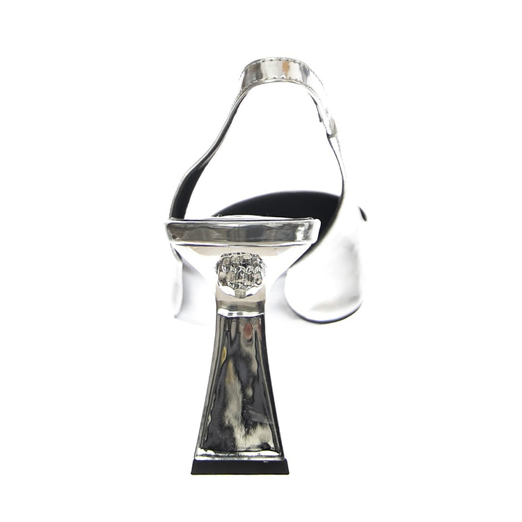 London Slingback Leather Silver - Sandali Donna Argento KGS9314863109-63  KURT GEIGER 