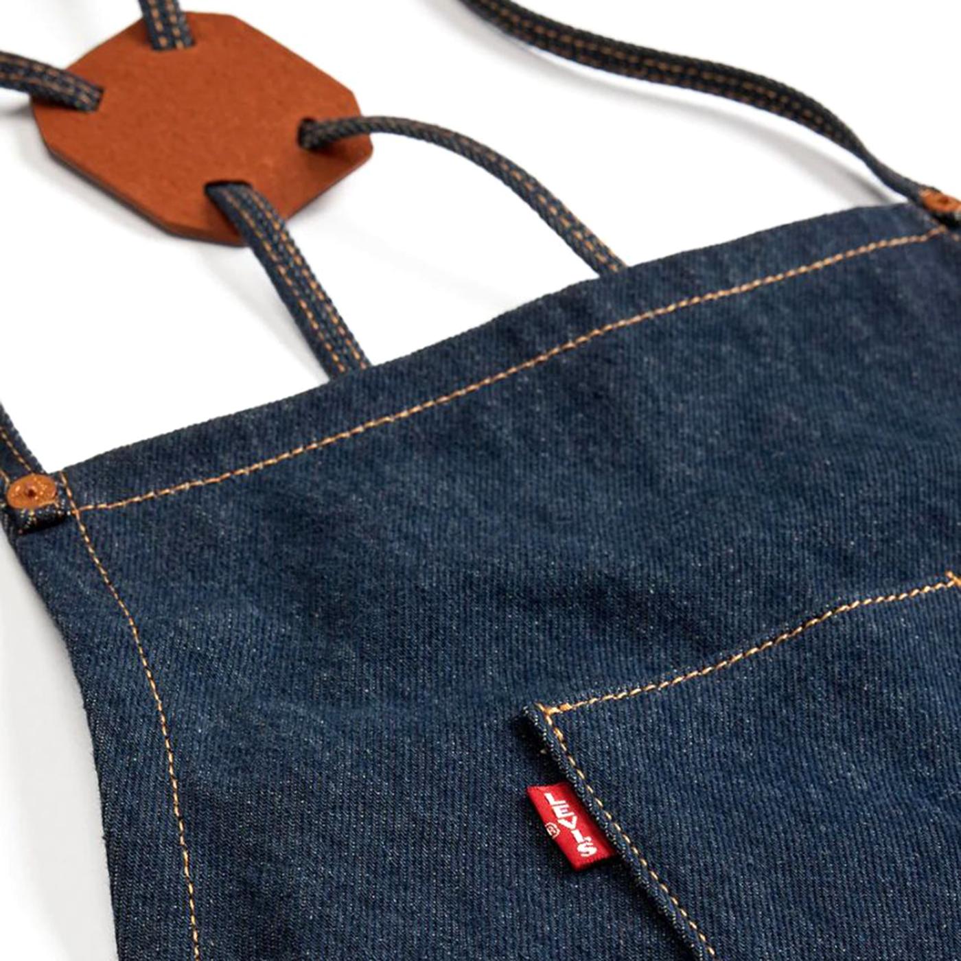 ADJUSTABLE DENIM APRON INDIGO RINSE 2 DARK INDIGO - Grembiule da Lavoro Denim Jeans Blu 004D2-0000 . LEVIS 