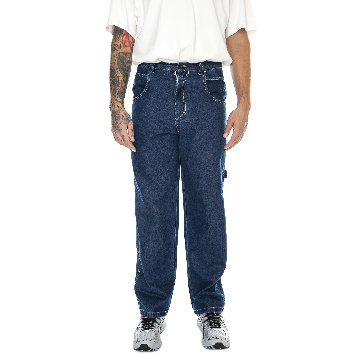Pantalone Lungo Baggy Denim Blu DNMB-91A  BLUESKIN 