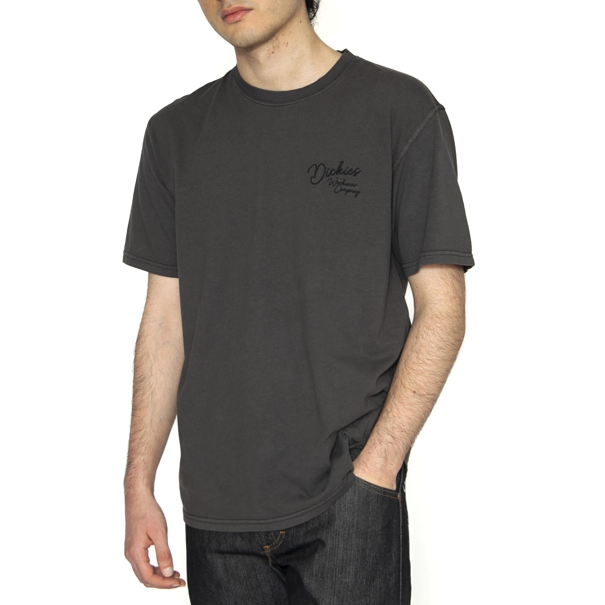 Dickies Rope Chest Logo SS Tee Black - Maglietta Girocollo Uomo Nera DK0A4Z8WBLK1  DICKIES 