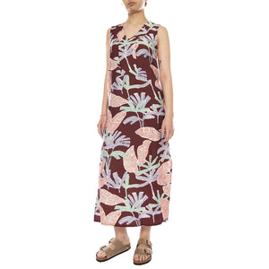VESTIDO LARGO CON ESTAMPADO MANGLAR FLOWERS - Abito Donna Floreale Lungo 61W/11230 FLW WILD PONY 