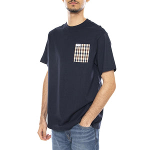 Iconic Pocket T-Shirt -- Maglietta Girocollo Uomo Navy AA_ICON_TS009_11 . AQUASCUTUM 