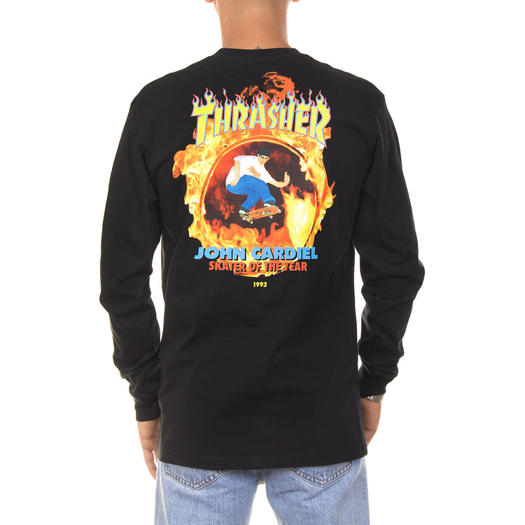 Mn Thrasher Cardiel Sweat - Black - Felpa Girocollo Uomo Nera VA36L6BLK  VANS 