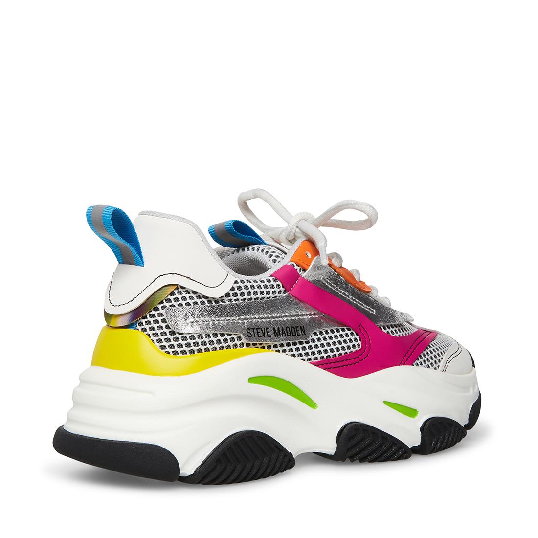 Possession Bright / Multi - Scarpe Stringate Profilo Basso Donna Bianche / Viola SMPPOSSESSION-BMLT  STEVE MADDEN 