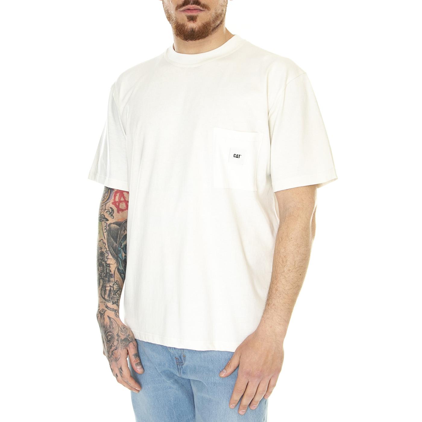 Basic Pocket T-Shirt Bone - Maglietta Girocollo Uomo Beige 6010071-11-4300  CAT 