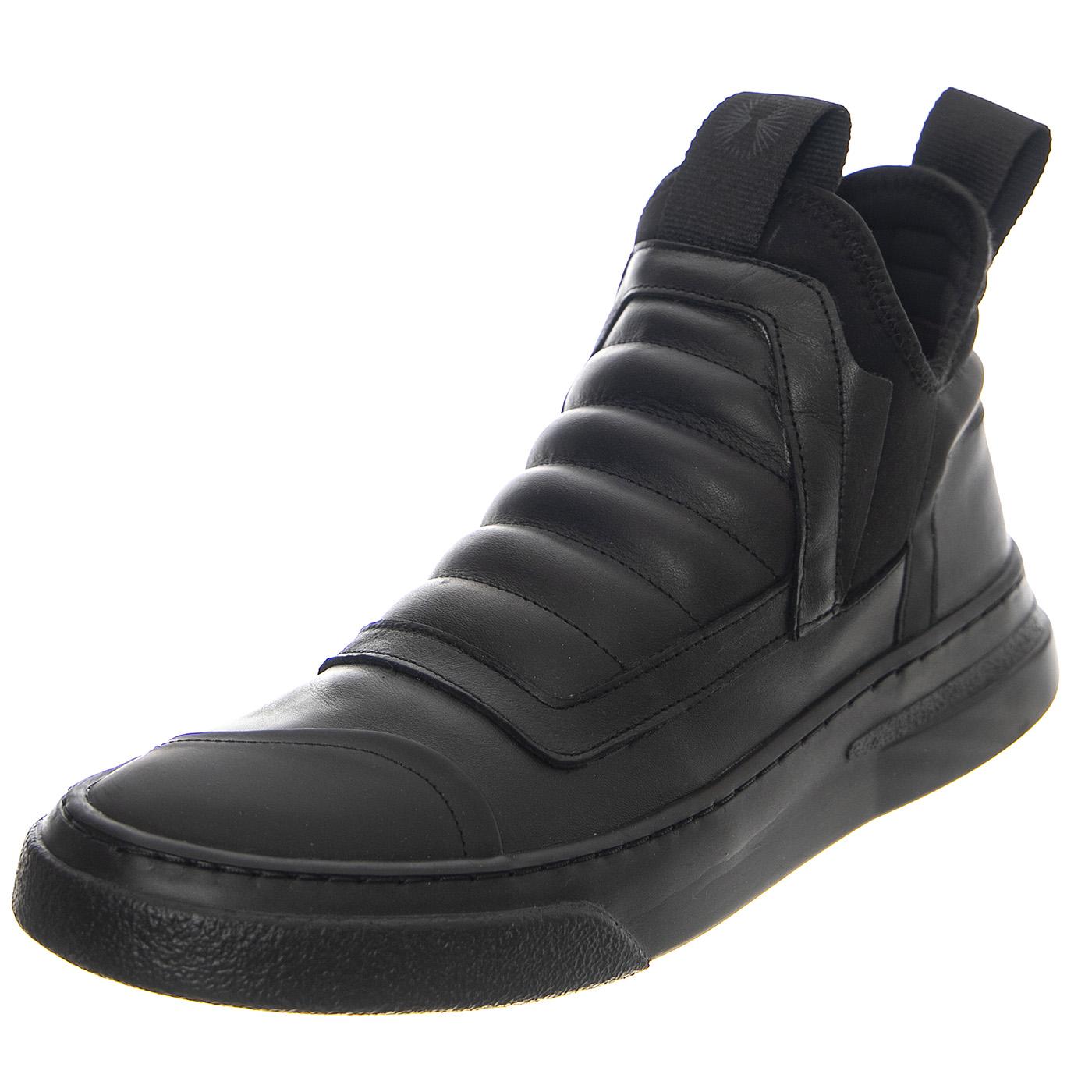 M' Break Nappa Black / Black Sole - Scarpe Profilo Basso Uomo Nere BOMDAMPER-NAPPA.BK  BRUNO BORDESE 