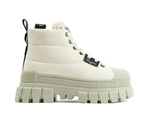 Revolt Boot Overcush Almond Milk - Scarpe Stringate Profilo Alto Donna Bianche PAS98863-175-M  PALLADIUM 