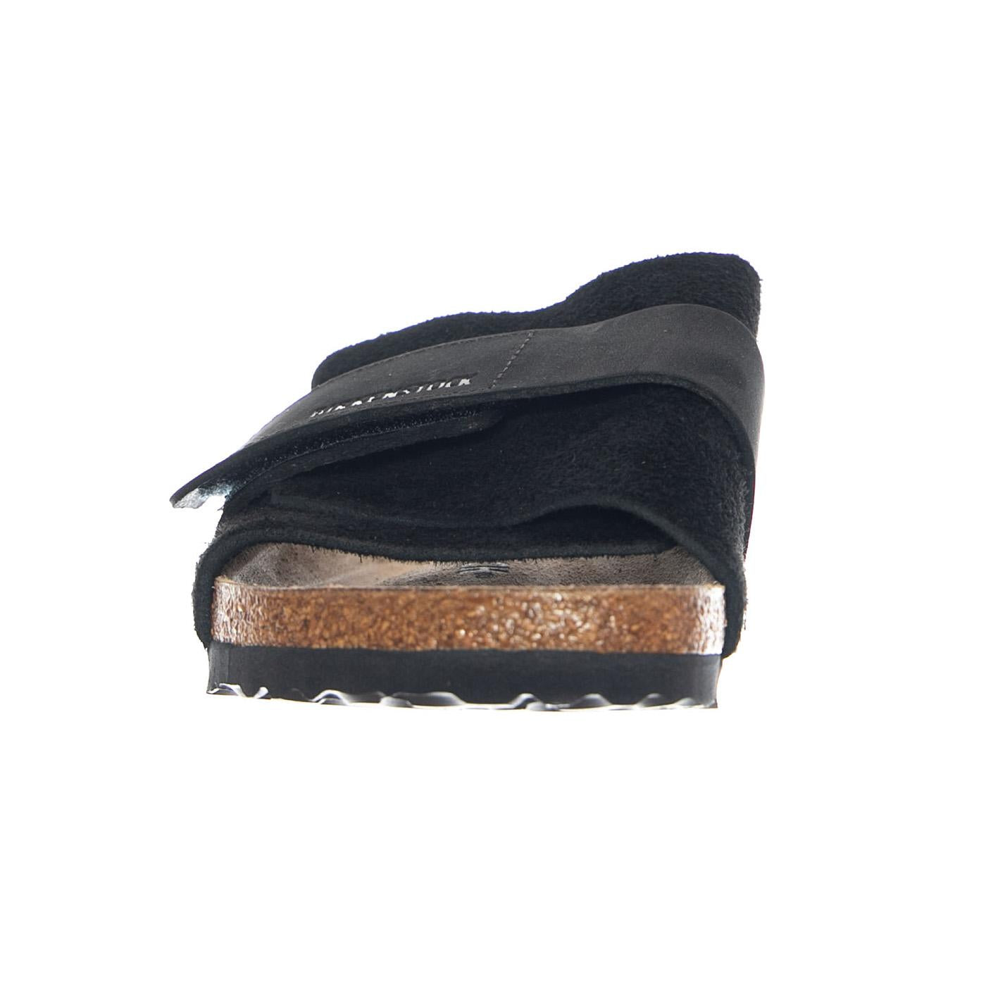 Kyoto Suede Leather Nubuck Narrow Fit Black - Sandali Uomo Neri 1022566 BLK BIRKENSTOCK 