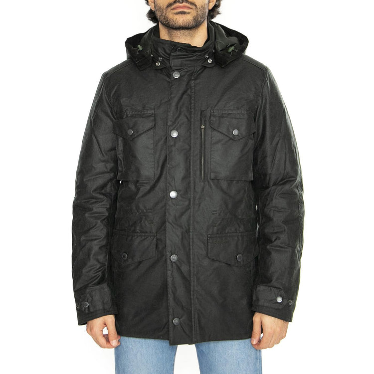 Winter Sapper Wax Sage / Greenloch Tartan - Giacca Uomo Verde MWX2203-SG51  BARBOUR 