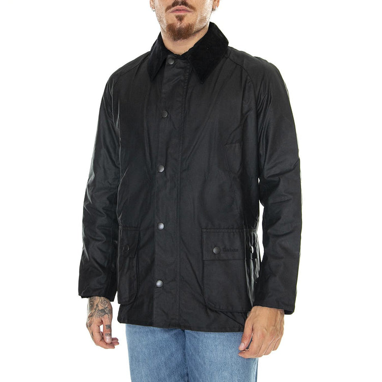M's Ashby Wax Jacket Black / Classic - Giacca Invernale Uomo Nera MWX0339-BK72-FW23  BARBOUR 