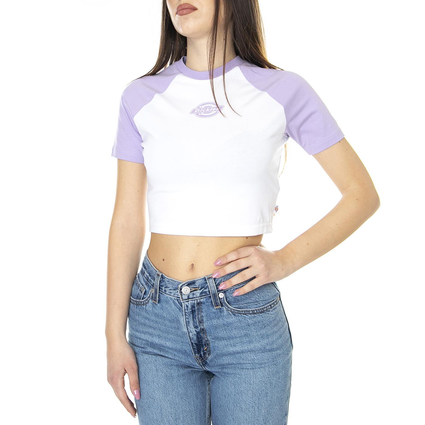 W' Sodaville Tee Purple Rose - Maglietta Girocollo Donna Multicolore DK0A4Y8JE611  DICKIES 
