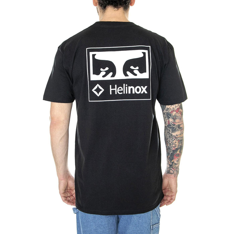 Obey x Helinox Classic Tee Black - Maglietta Girocollo Uomo Nera 165263490M-BLK  OBEY 