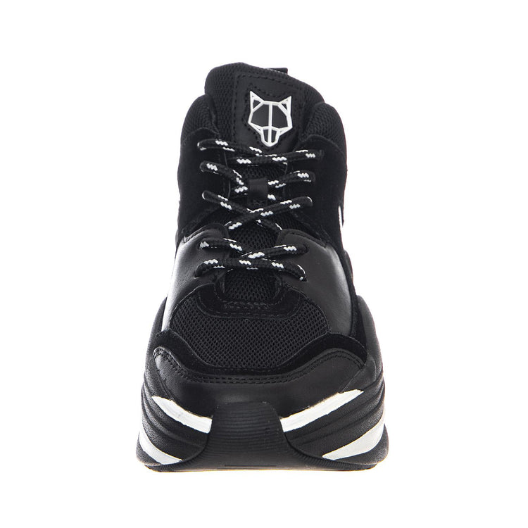 W' Track Sneakers Black Combo Shoes NWSTRACK-BLKBLK  NAKED WOLFE 