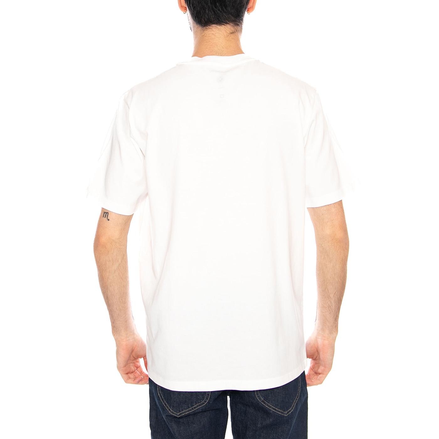 FISHERMAN ZACH TEE - Maglietta Girocollo Uomo Bianca MTS00508 WHT THINKING MU 