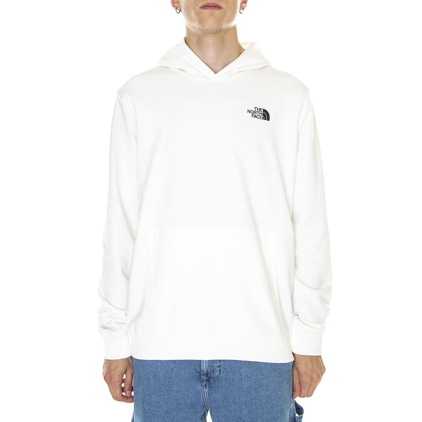 M' D2 Graphic Hoodie - EU Gardenia White - Felpa con Cappuccio Uomo Bianca NF0A83FON3N1  THE NORTH FACE 