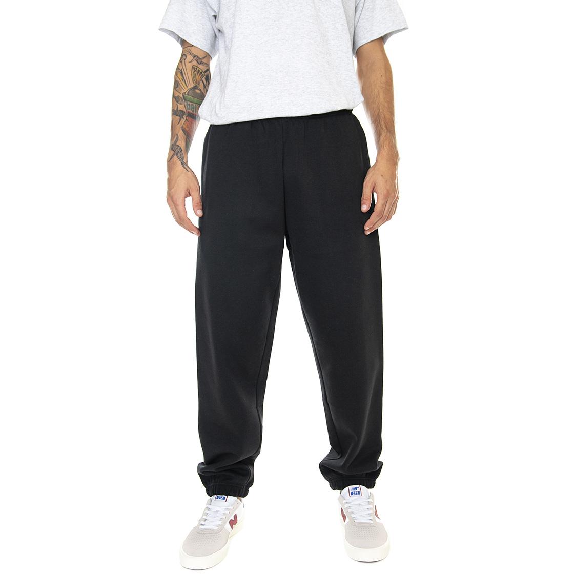 Established Works Bold Sweatpants Black - Pantaloni Casual Uomo Neri 142030043-BLKe  OBEY 