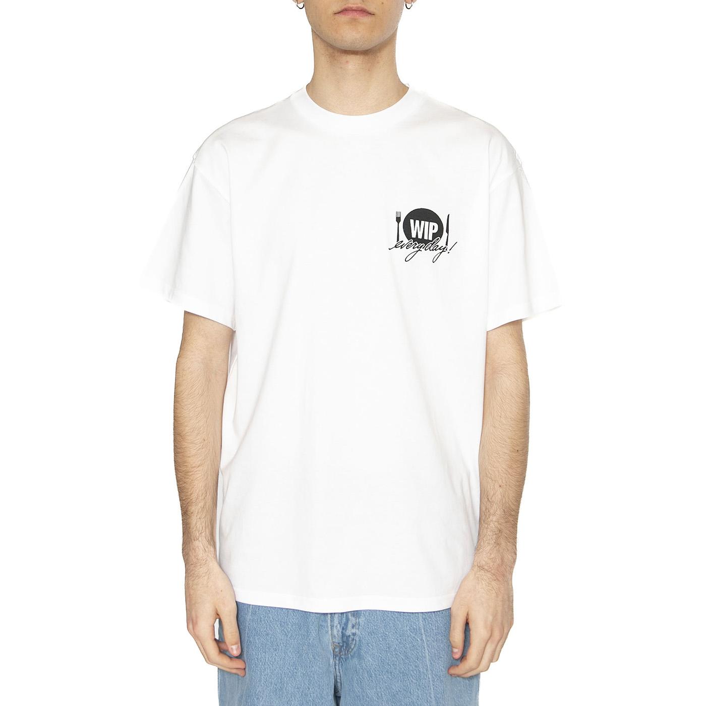 S/S Catalogue T-Shirt White / Black - Maglietta Girocollo Uomo Bianca I034644.00AXX  CARHARTT WIP 