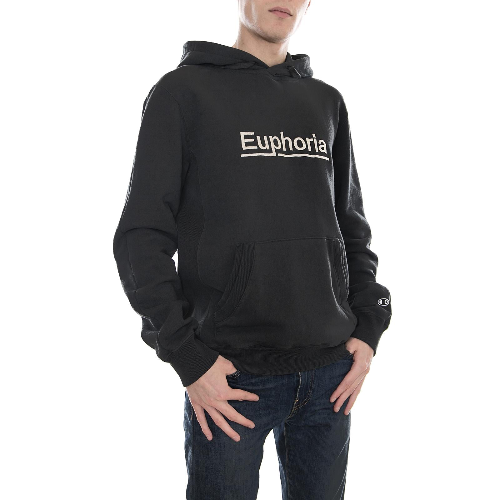 CHAMPION X WOOD WOOD HOODED SWEATSHIRT BLACK 211878-KK011  CHAMPION 