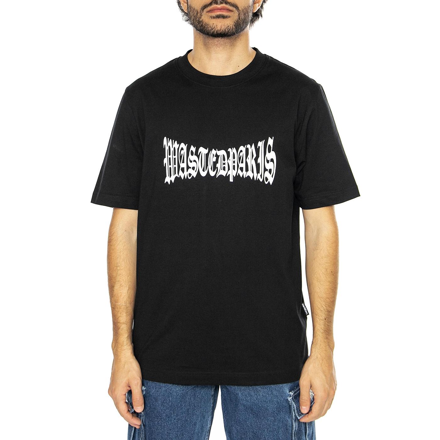 T-Shirt London Black - Maglietta Girocollo Uomo Nera T-SHIRT LONDON - - BLACK  WASTED PARIS 