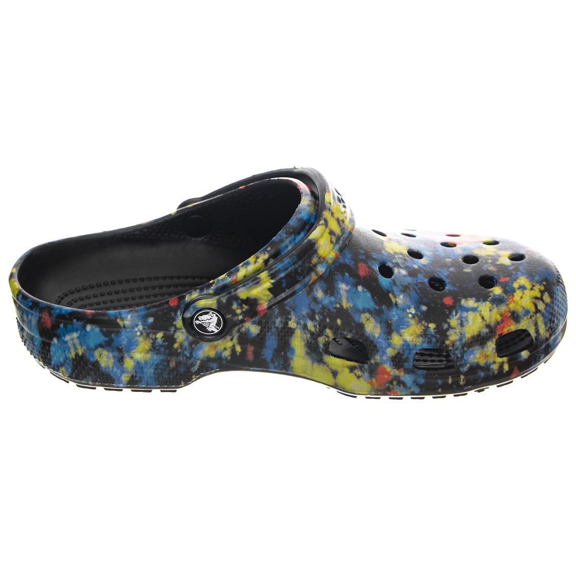 Mens Classic Tie Dye Graphic Clog Turq Tonic / Mullti Sandals US 4 CR.205453-TTMT  CROCS 