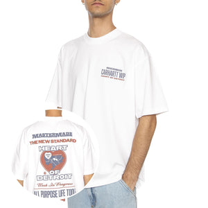 S/S Arcan T-Shirt White - Maglietta Girocollo Uomo Bianca I035209.0260  CARHARTT WIP 