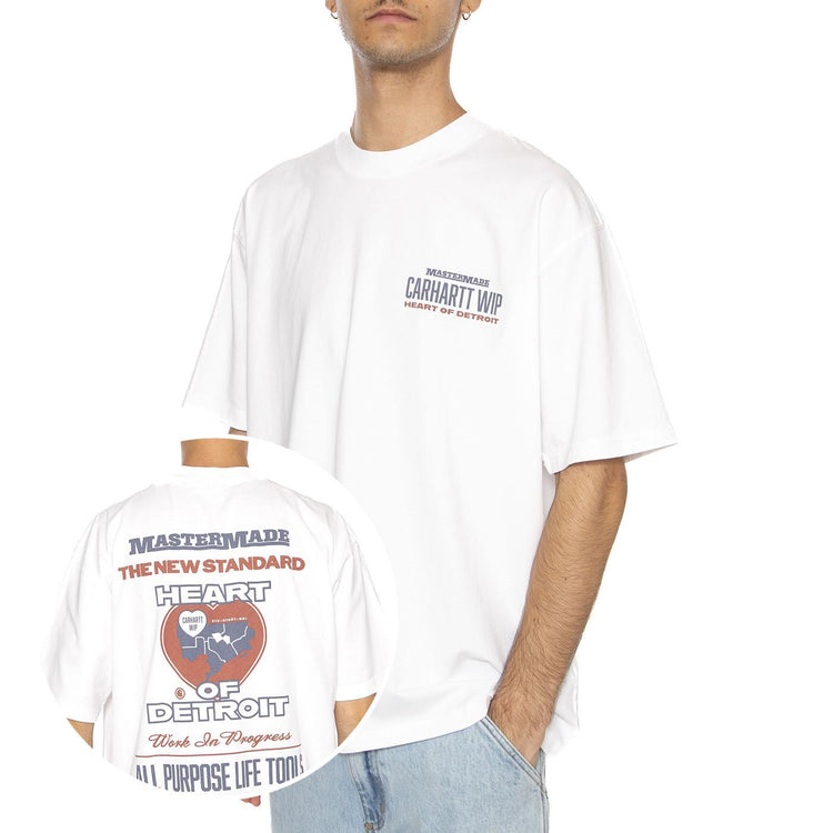 S/S Arcan T-Shirt White - Maglietta Girocollo Uomo Bianca I035209.0260  CARHARTT WIP 