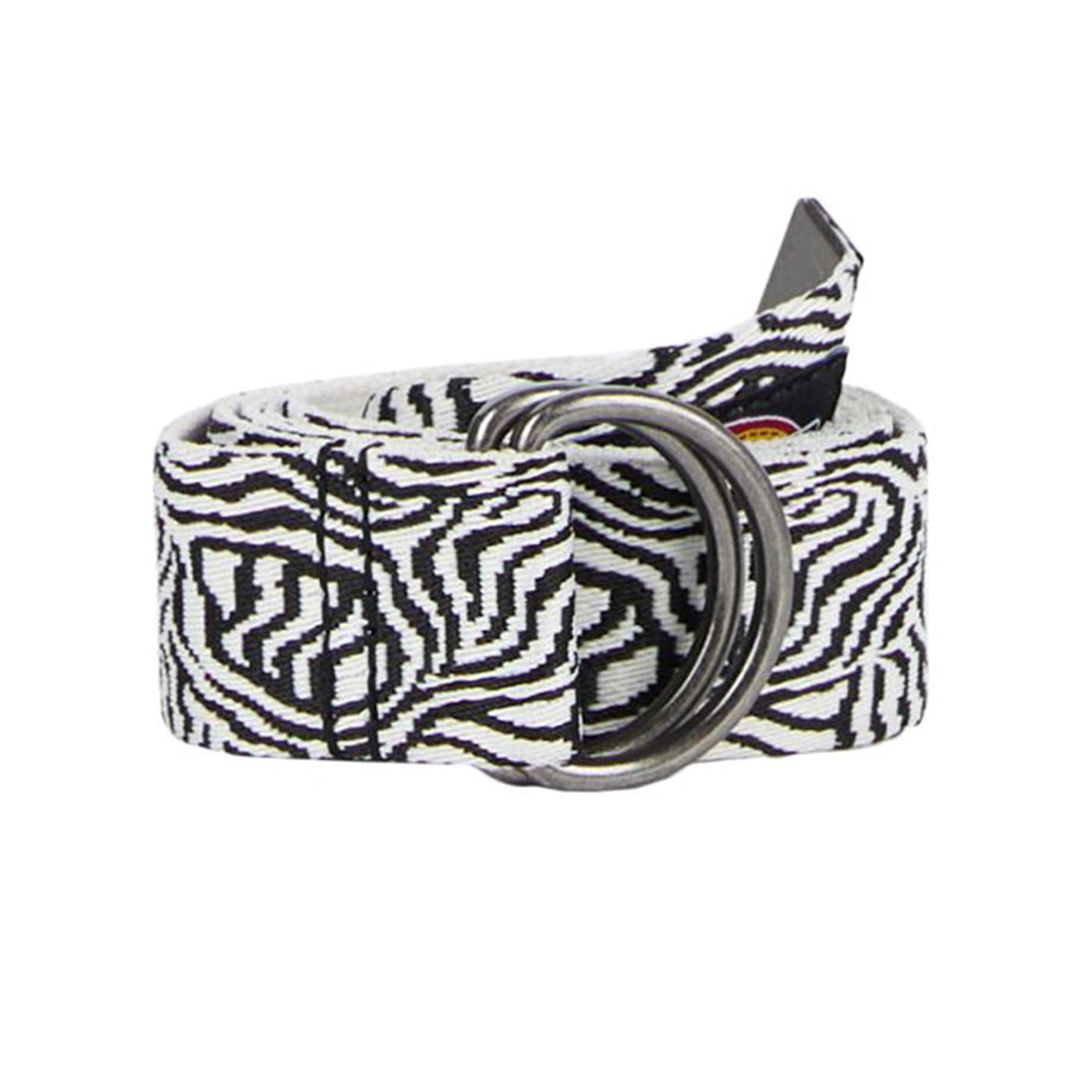 Leesburg Belt Cloud Zebra - Cintura Bianca / Nera DK0A4Y9DF311  DICKIES 