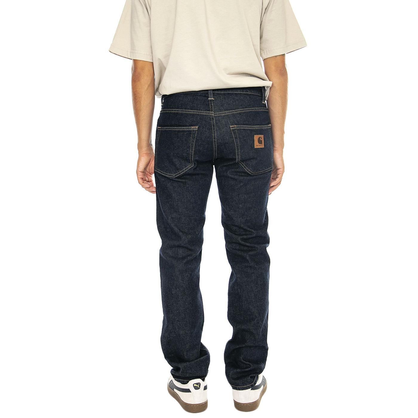 Klondike Pant Blue rinsed - Pantaloni Uomo Blu I024898.0102  CARHARTT WIP 