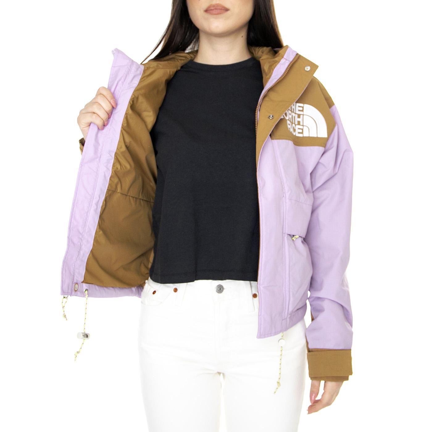 W 86 Low-Fi Hi-Tek Mountain Short Jacket Lupine / Utility Brown - Giacca Donna Viola NF0A7ZYTYK51  THE NORTH FACE 