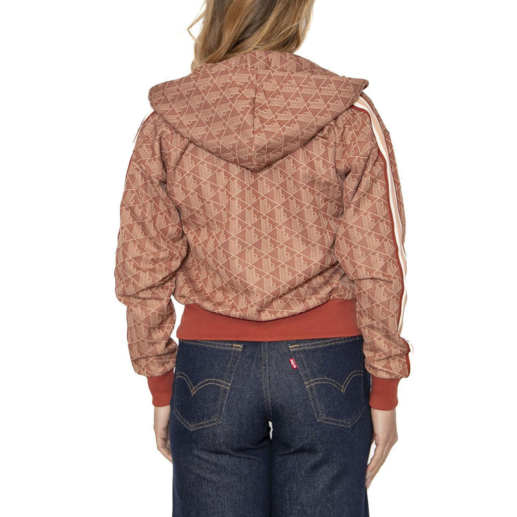 Sweatshirt GTI Hoody Brown - Felpa con Cappuccio Donna Marrone SF7606-GTI  LACOSTE 