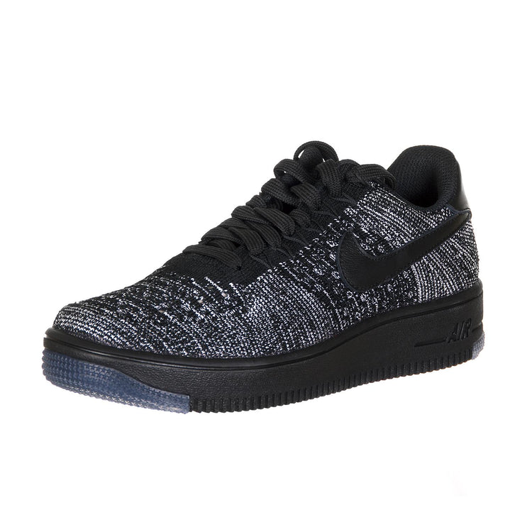 NIKE AIR FORCE 1 FLYKNIT LOW BLACK/BLACK-WHITE 93369_4  NIKE 